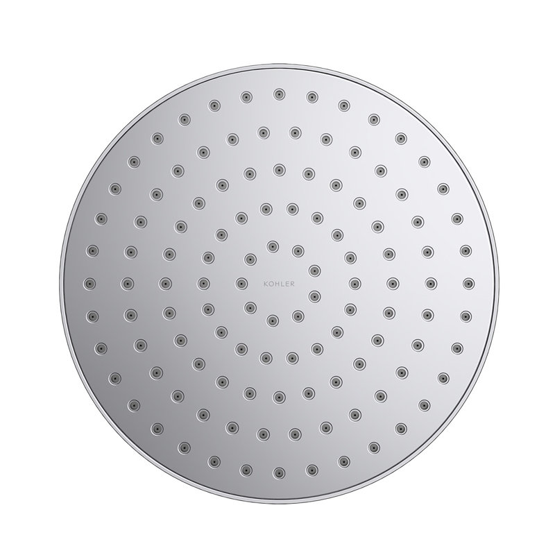 Awaken 8" 2.0 GPM Rain Showerhead, Vibrant Brushed Moderne Brass, 1.75 GPM