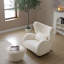 Fauteuil à oreilles moderne blanc Teddy-130595484
