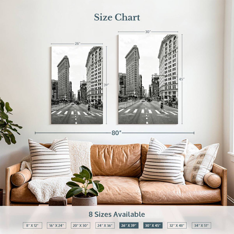 Aime The Flatiron Building, 39" H x 26" W