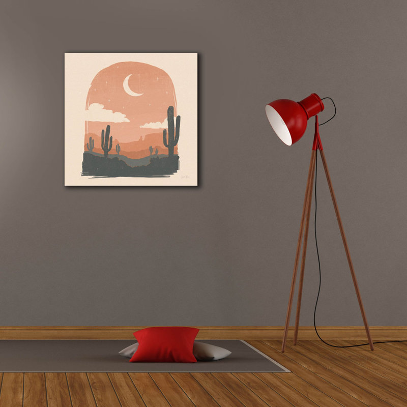 Art mural Union Rustic «Desert 2 Sq» par Janelle Penner, H 26 po x l 26 po x P 1,5 po