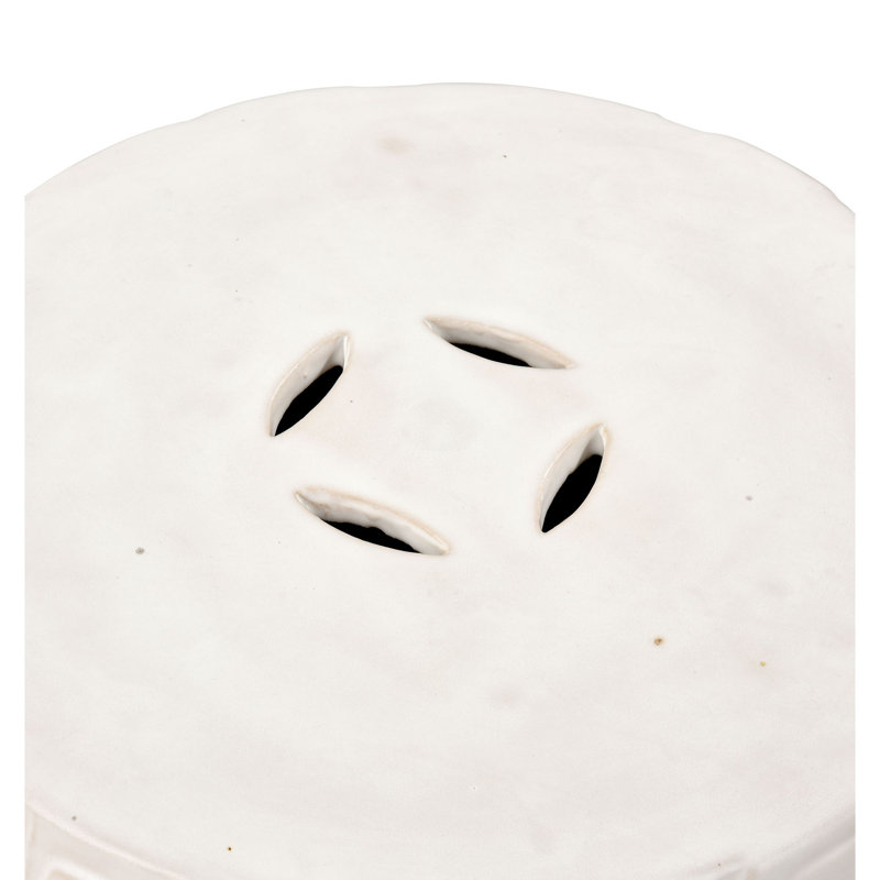 Tabouret d'appoint Cambeck - Blanc, Blanc