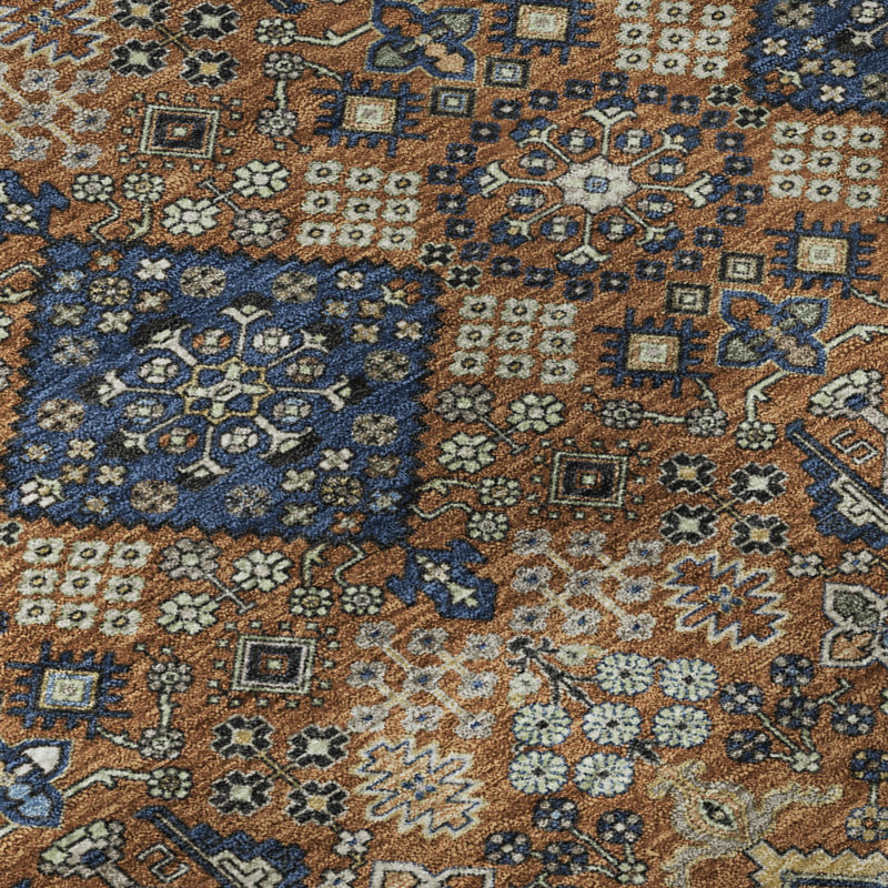 Tapis lavable à la machine de qualité supérieure Mayfield AMF2478, Paprika, 8' x 10'
