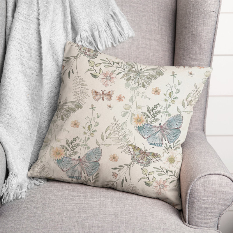  Housse de coussin décoratif en polyester / mélange de polyester, Crème