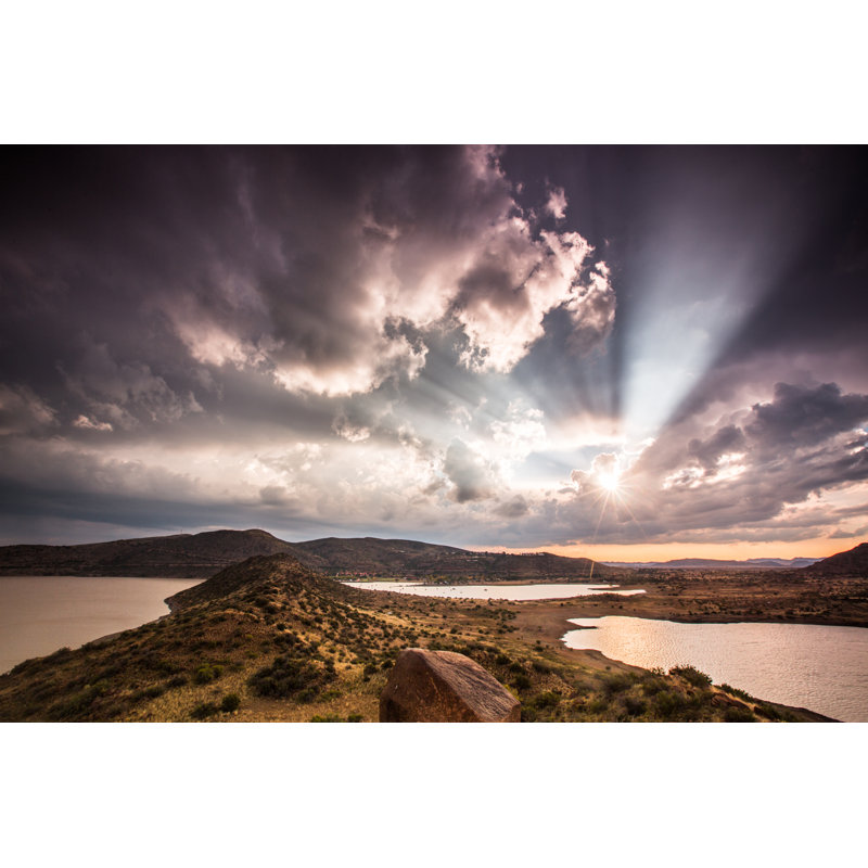 Sun Rays Gariep by Cookedphotos - Wrapped Canvas Print, 81cm H x 122cm W