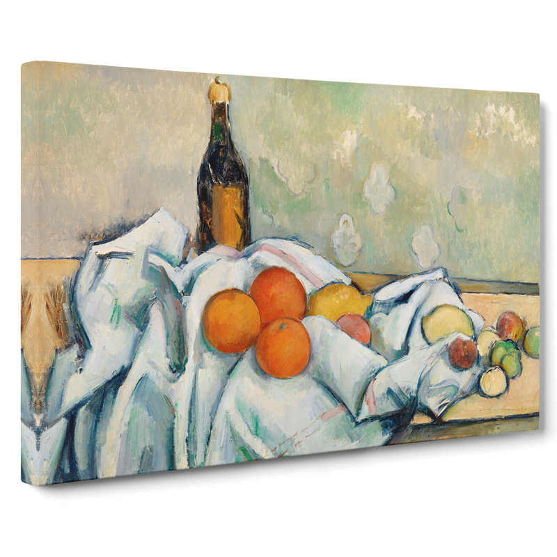 Still Life With Fruit Vol.2 by Paul Cezanne - Wrapped Canvas Painting, 50cm H x 76cm W x 3cm D