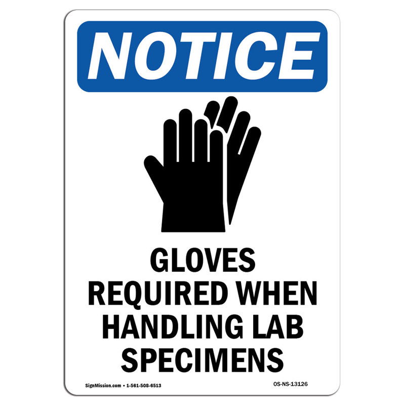 Gloves Required When Sign