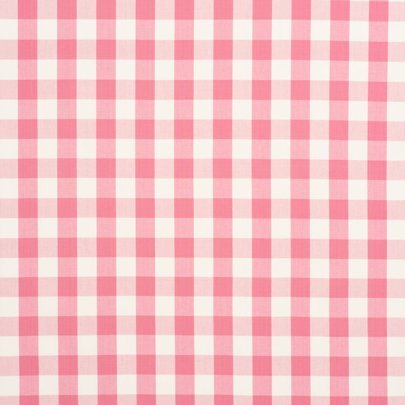 Camden Cotton Check Fabric, Magenta