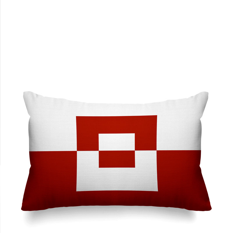 Coussin lombaire intérieur / extérieur Luella, Rouge