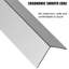 Protecteur de coin mural en acier inoxydable 0,5 x 0,5 x 48 pouces VEVOR-100413569