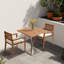 Chaise de patio empilable en bois
