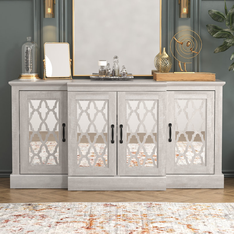 Heron Wide Accent Sideboard, Dusty Grey Oak