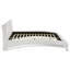 Grand lit-bateau tapissier blanc Caledonia