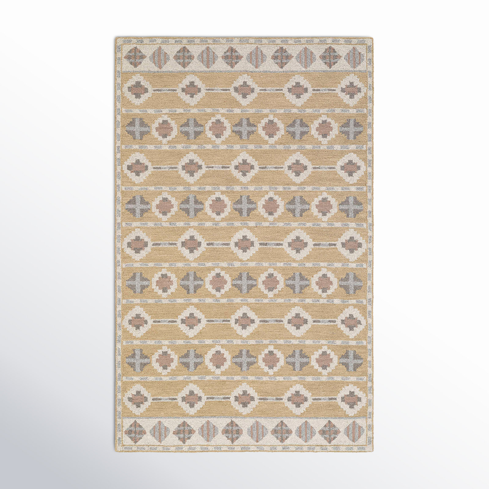 AllModern Hand Tufted Wool Quince Rug, Rectangle 5' x 8'