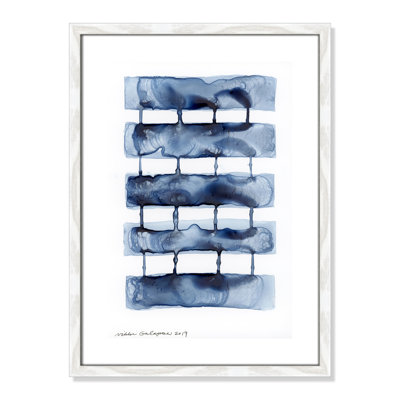 Stitched Together I by Nikki Galapon - Solid Wood Rectangle Print Single Piece Item on Canvas