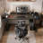 Black Rectangular Manufactured Wood Standing desk-1356328972