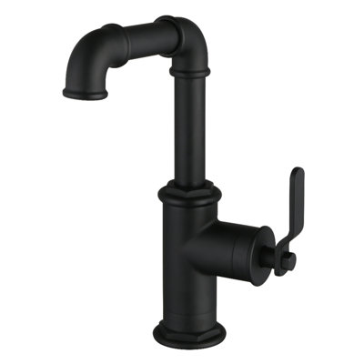 Kingston Brass Whitaker One-Handle 1-Hole Bathroom Faucet With Push Pop-Up Drain