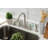 Kingston Brass Kaiser Two-Handle 4-Hole 8" Centerset Kitchen Faucet with Side Sprayer-87217006