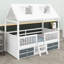 Structure de lit en bois avec design ludique-128932956