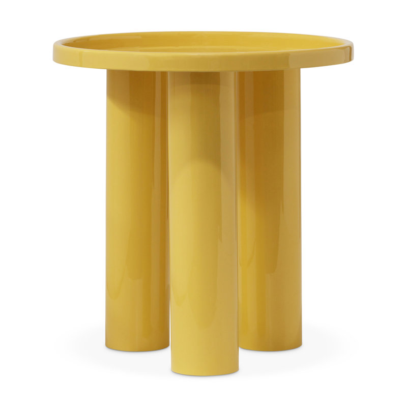 Sofia End Table, Yellow Ochre