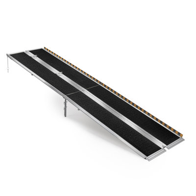 Portable Wheelchair Ramp, 10FT, Non-Slip Aluminum Folding Handicap Ramp for Wheelchair, 800 lbs Capacity, Door Threshold Ramps for Home Steps, Stairs, Entry, Threshold, Doorways, Scooter, Curbs
