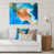 Cadre flottant blanc