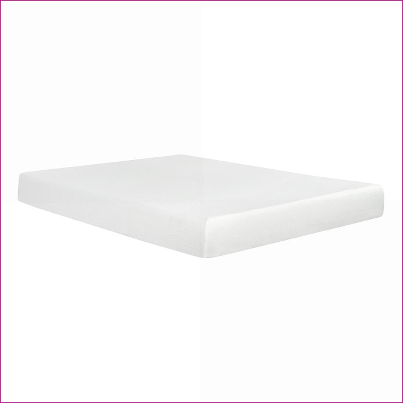 Mattresses, California King 8 in. Gel Memory Foam with Aloe Vera Double Jacquard Cover | Snow White | Polyester