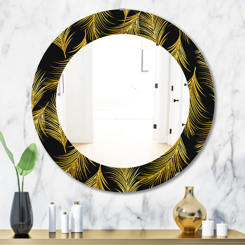 Miroir décoratif Feathers, H 31,5 po x l 23,7 po