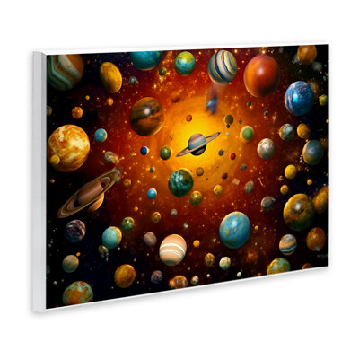 Cosmic Marbles Galaxy Wall Plaque, design by Ray Powers