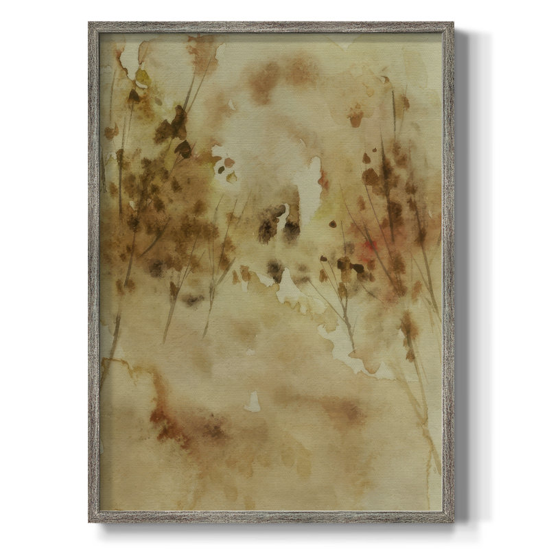 «Yellow Memory I», reproduction encadrée - bois massif, H 11 po x l 9 po