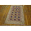 Tapis brun antique en coton Dhurrie