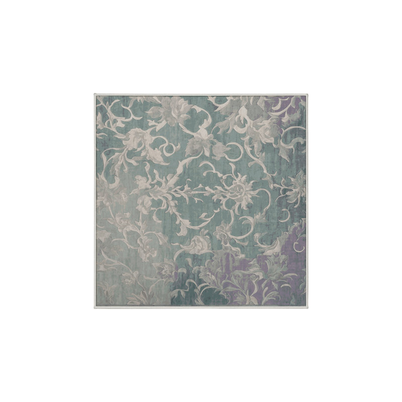 Tapis vert soyeux et moelleux, Carré 4 pi