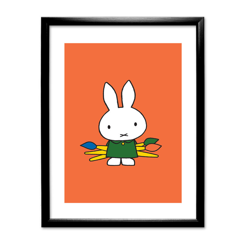 Dick Bruna - Single Picture Frame Print, Black