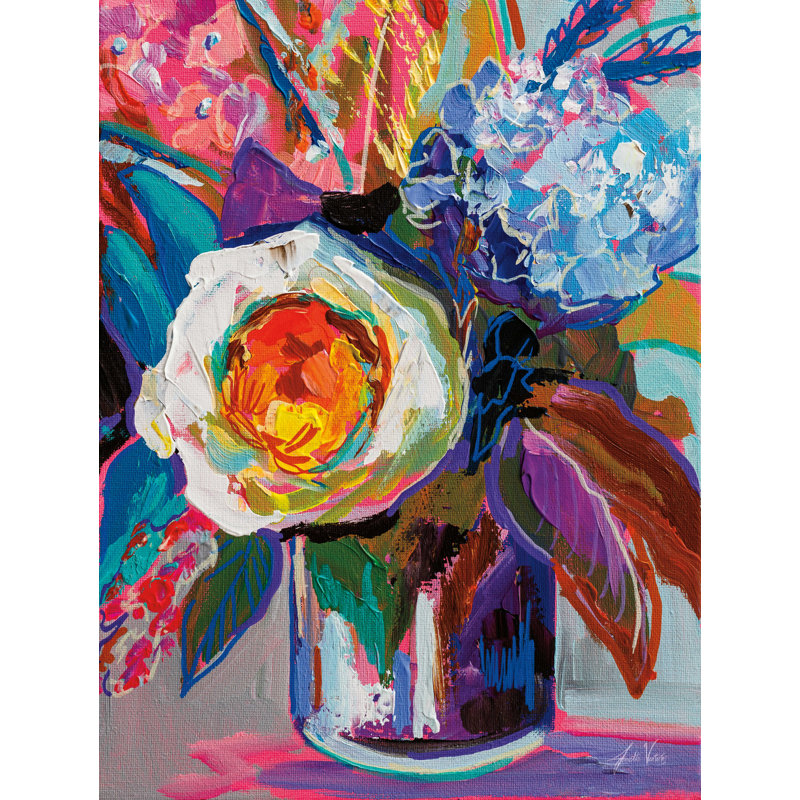 «Electric» par Jeanette Vertentes - impression sur toile tendue, H 16 po x l 12 po