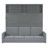 Queen Size Murphy Bed Wall Bed With Sofa,Gray