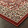 Tapis oriental rouge / ivoire Shelburne