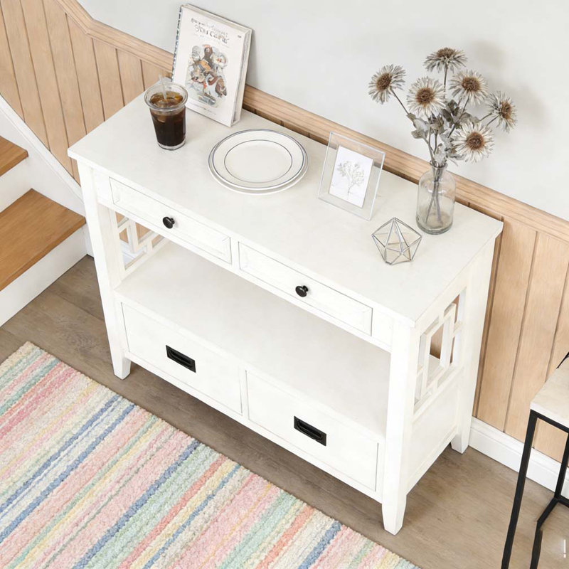 Console Estevon, Blanc antique