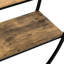 Unité de rangement chic en forme de bois et métal pour l'organisation