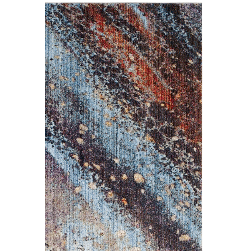 Massad Performance Abstract Rug, Square 7'