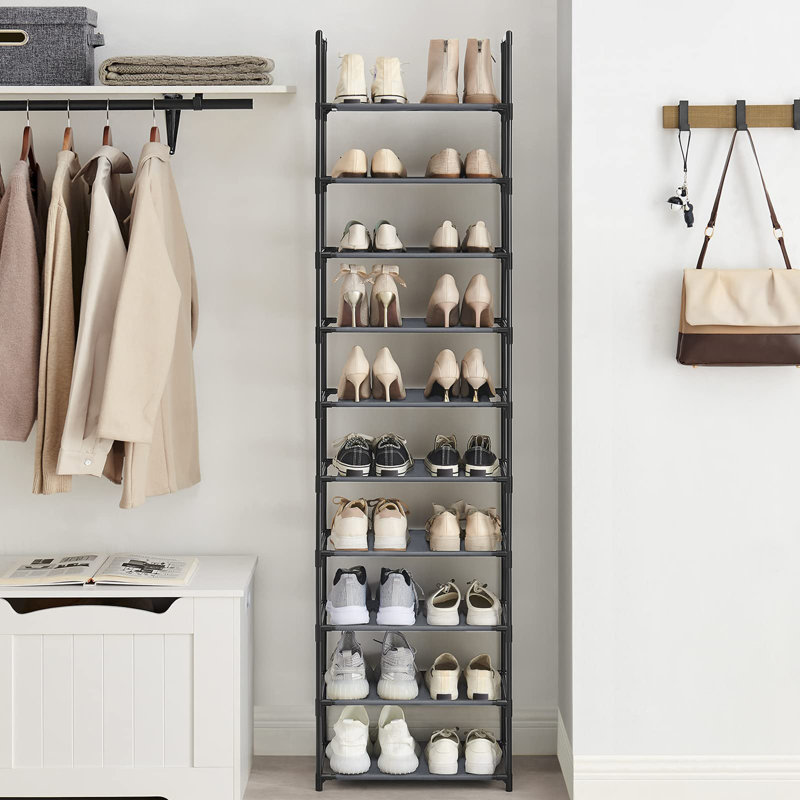 Dellan 20 Pair Yes Shoe Rack, Gray