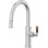 Pull-Down Kitchen Faucet With Button Sprayer - Low Arc Spout