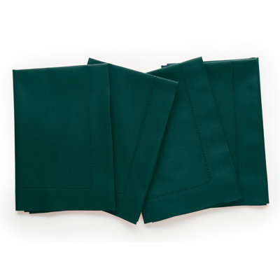 Cotton Linen Hemstitch Dinner Napkins