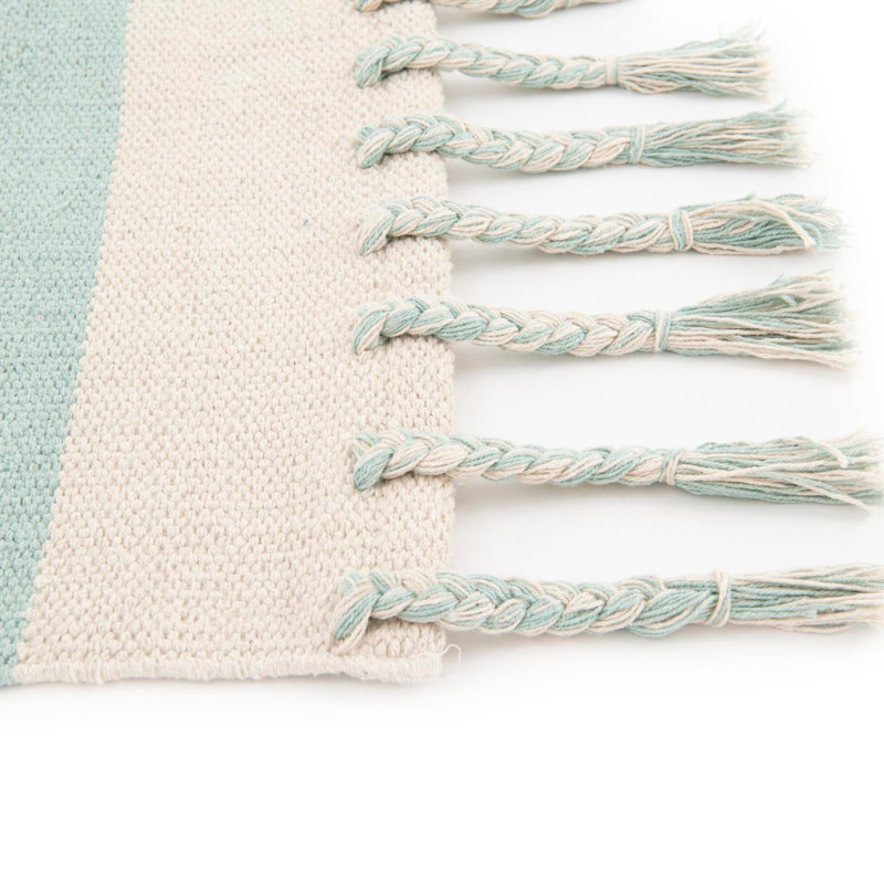 Yellville Cotton Striped Indoor Rug, Runner 2'7" x 10'