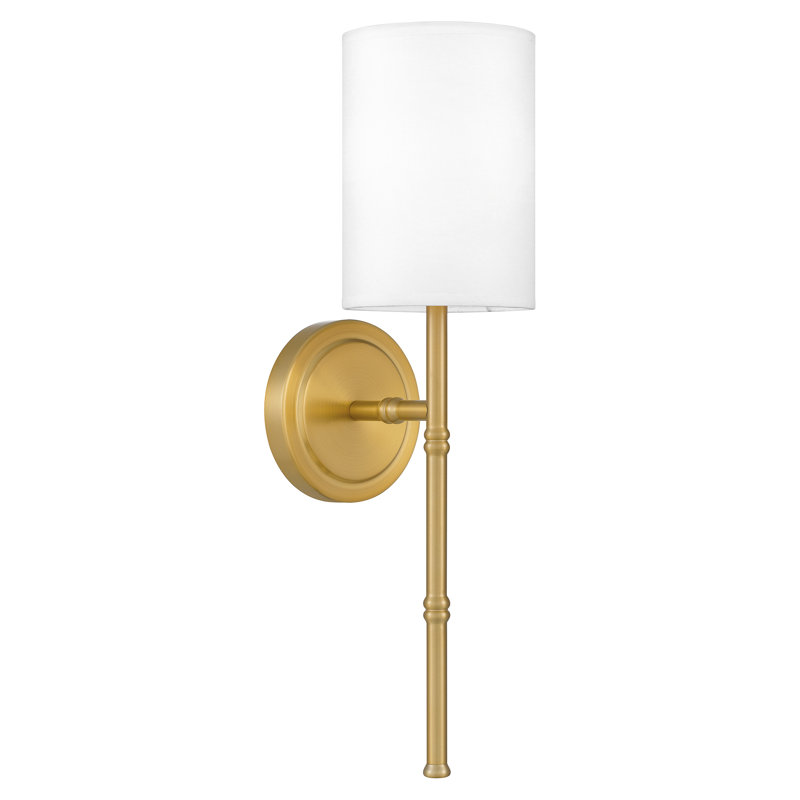 Monica 1-Light Aged Brass Wall Sconce