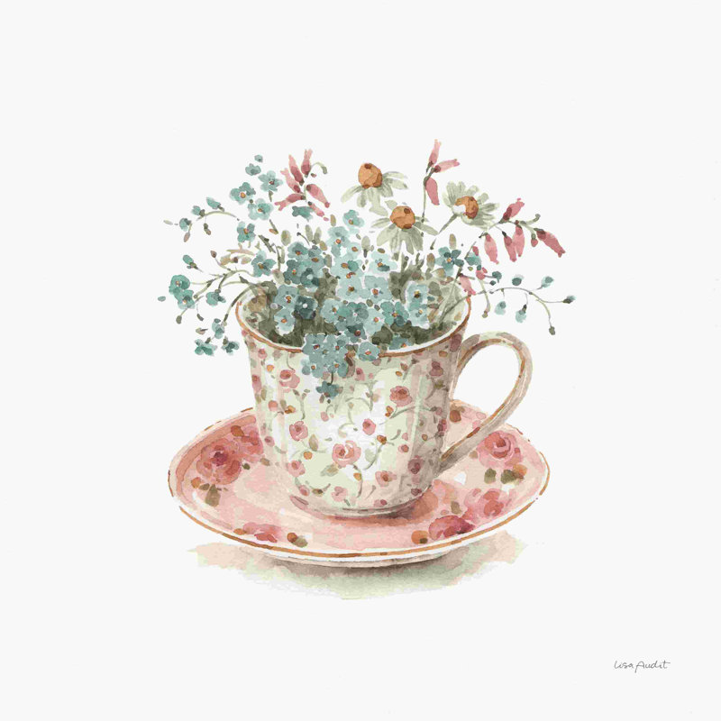 " Garden Tea 04 " by Lisa Audit, 12" H x 12" W  