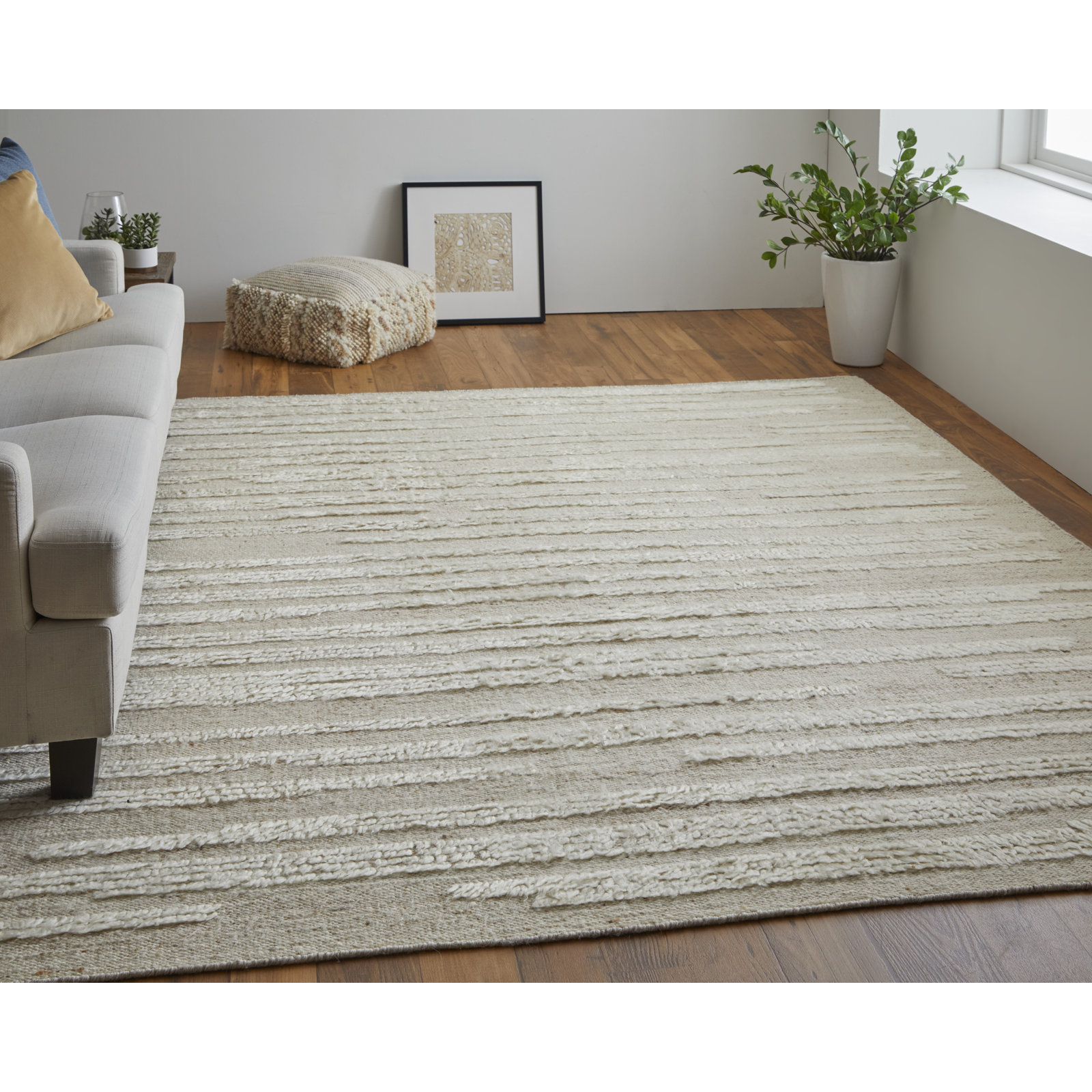 Jalaycia Wool Rug, Rectangle 3'6" x 5'6"