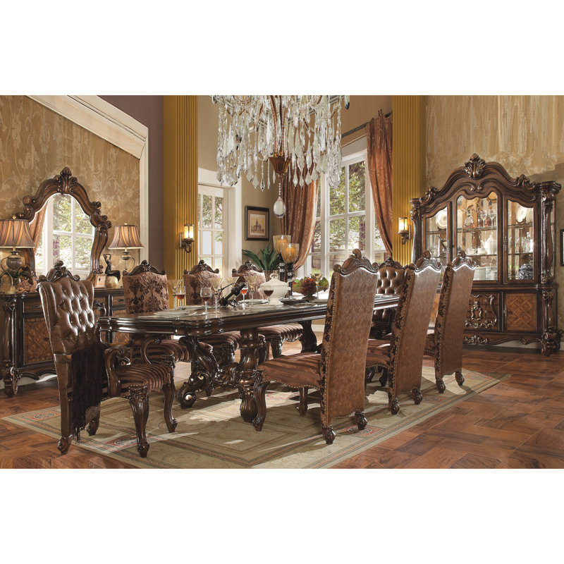 Fauteuils de luxe (2) - Rembourrage pour le confort d'assise Finition chêne cerisier brun Élégance