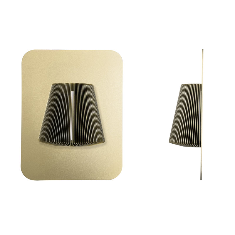 Bramah LED Half Moon, Pale Gold