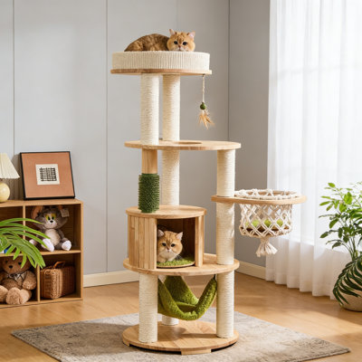 Simple Solid Wood Design Cat Climbing Frame