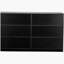 Armoire 6 tiroirs avec grand tiroir en tissu, noir-667146300