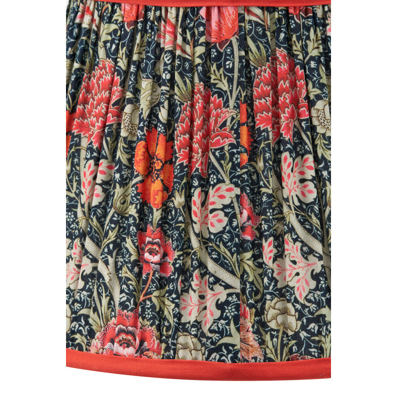 Cotton Empire Lamp Shade ( Uno ) in Red, 18" H x 25" W x 25" D